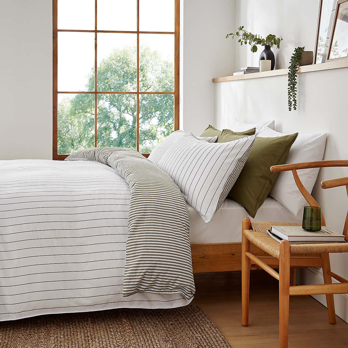 Fairford Ticking Stripe Duvet Cover & Pillowcase Set