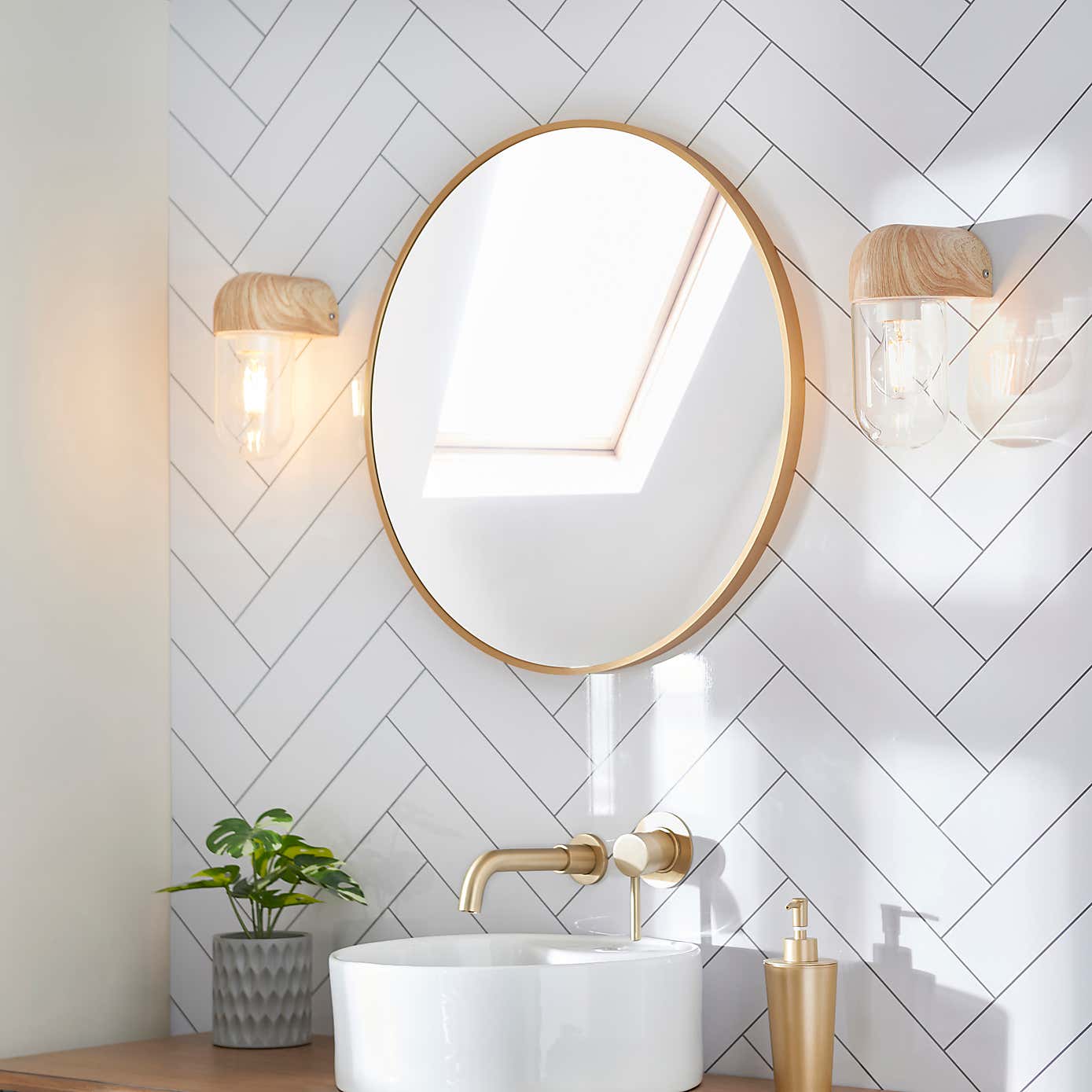 Wooden Outdoor Wall Light