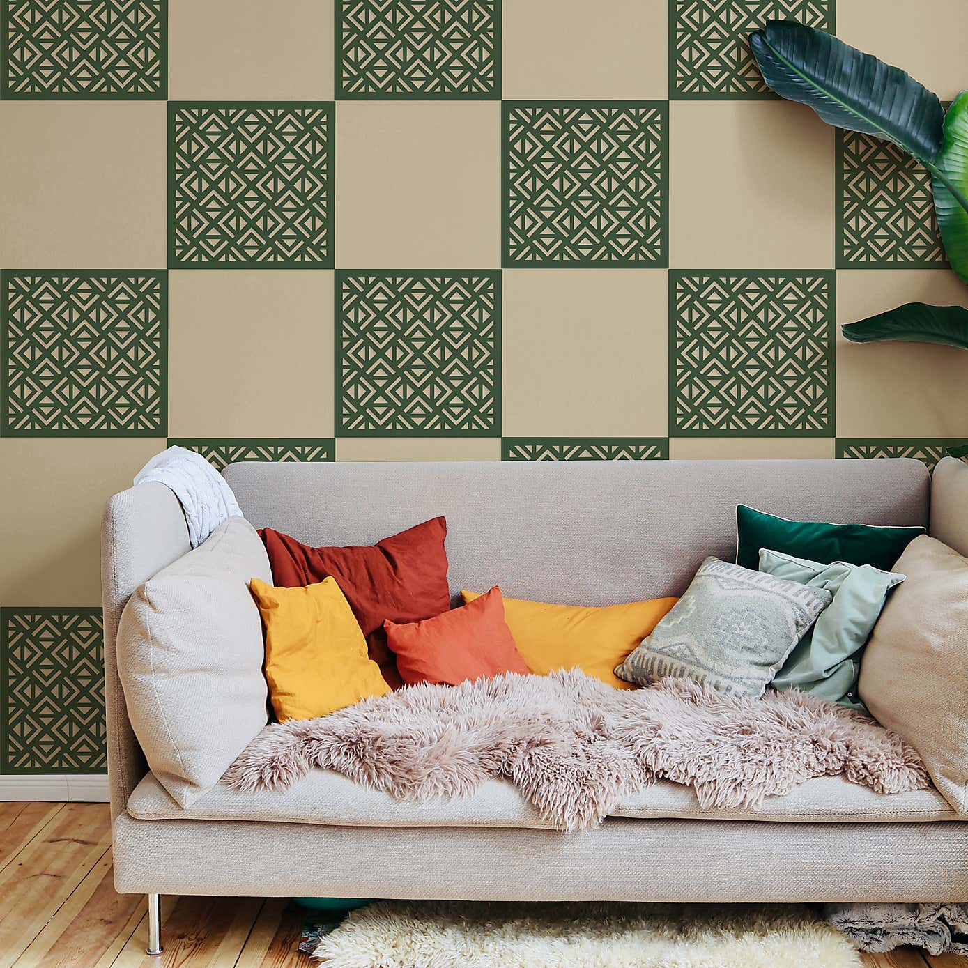 Decorative Geometric Wooden Tiles