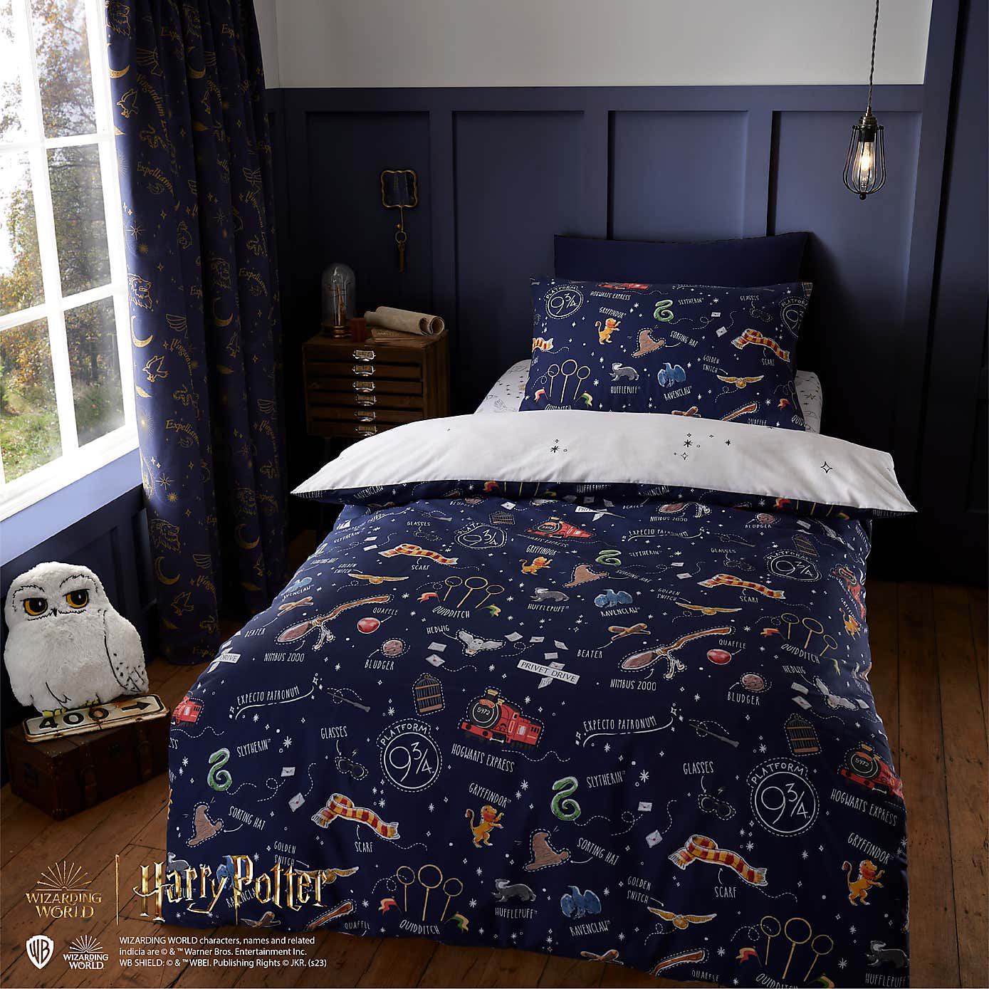 Harry Potter Doodle Duvet Cover and Pillowcase Set