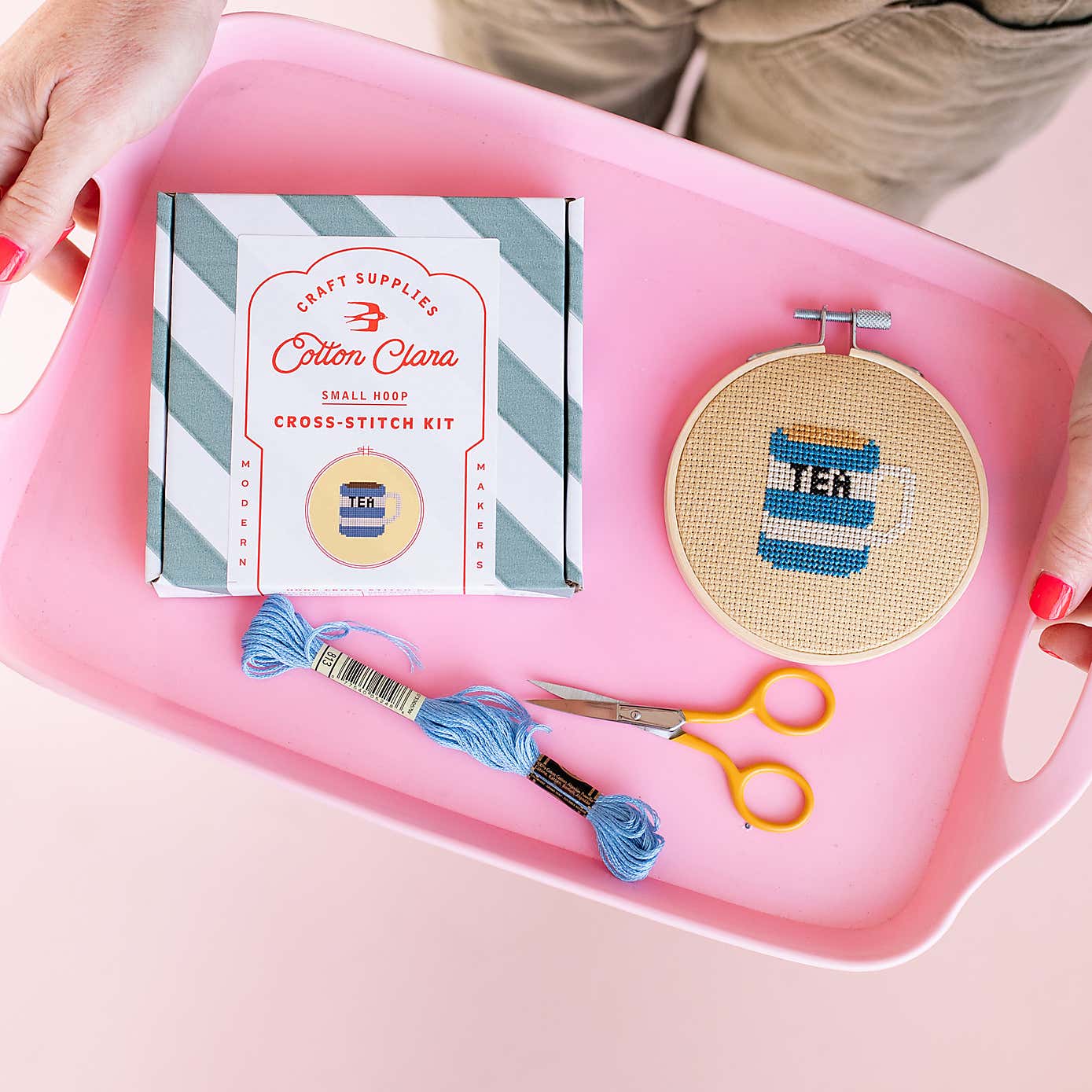 Cotton Clara Tea Cross Stitch Kit