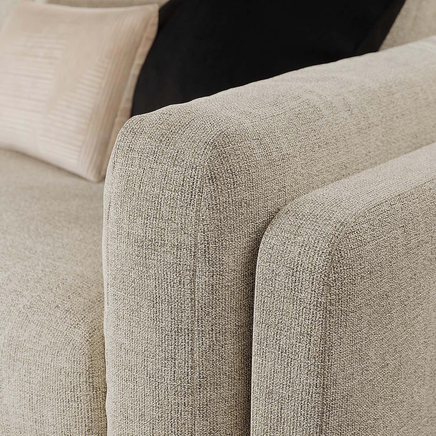 Newton Chunky Tonal Weave Corner Chaise