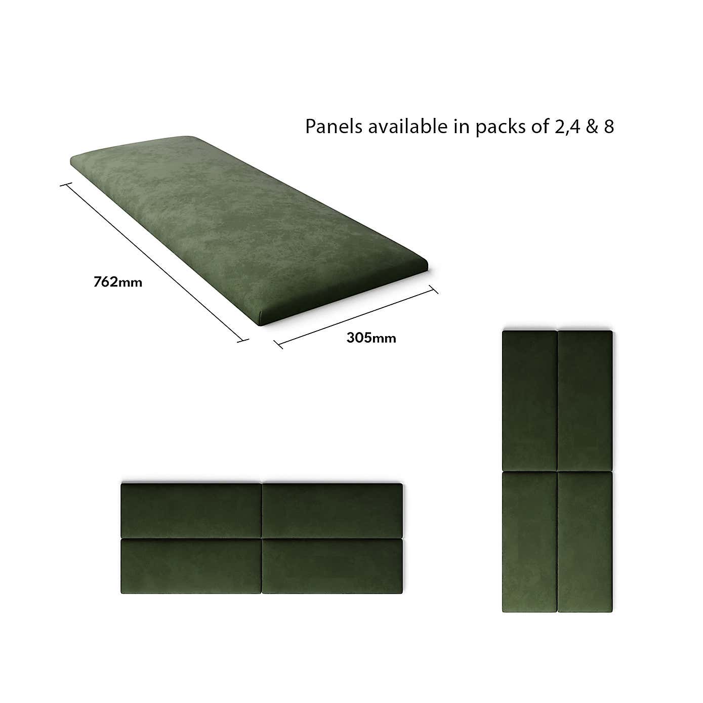 Aspire EasyMount Plush Velvet Upholstered Wall Panels