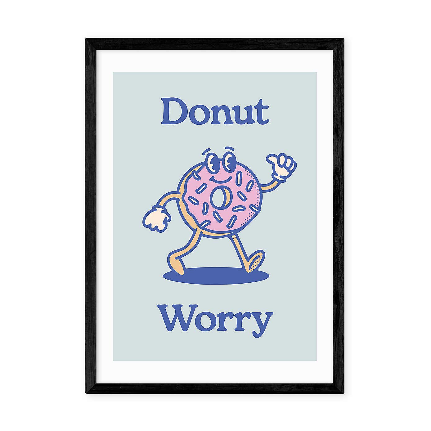 East End Prints Donut Worry Print