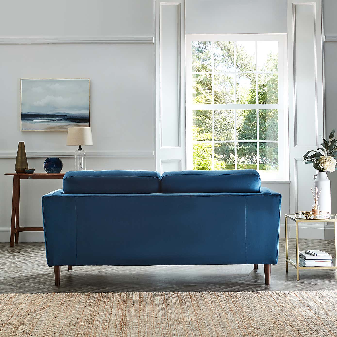 Anton Opulent Velvet 3 Seater Sofa