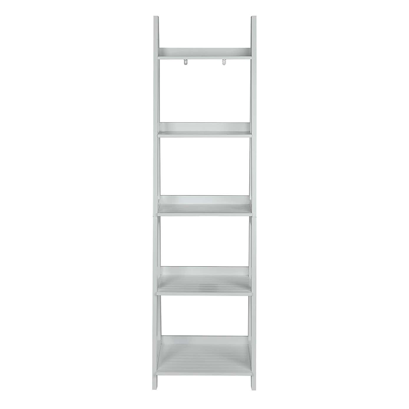 Nautical White Ladder Shelves