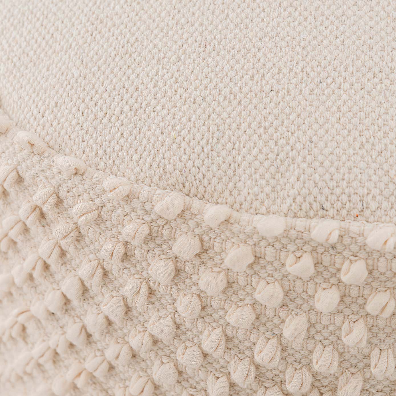 Jersey Bobble Round Pouffe