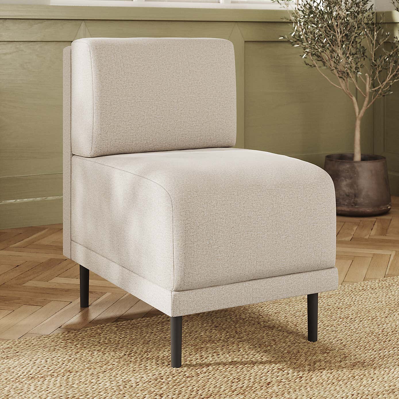 Mae Small Dining Bench, Textured Weave