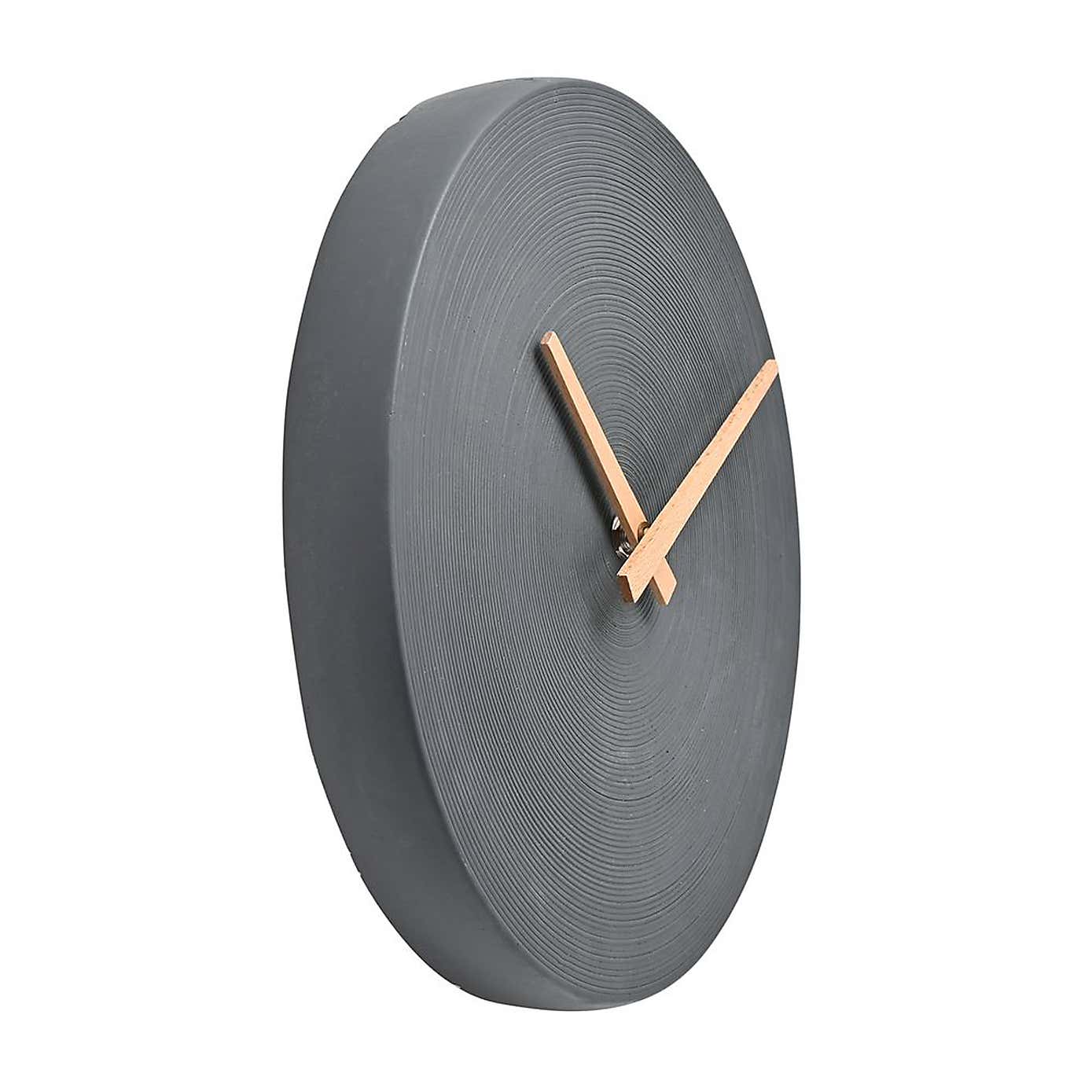 Interval Cement Wall Clock