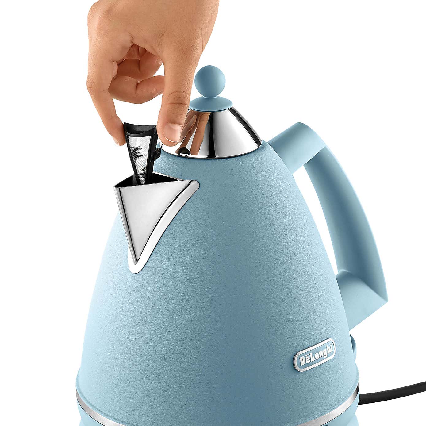 Delonghi 1700ml Argento Kettle