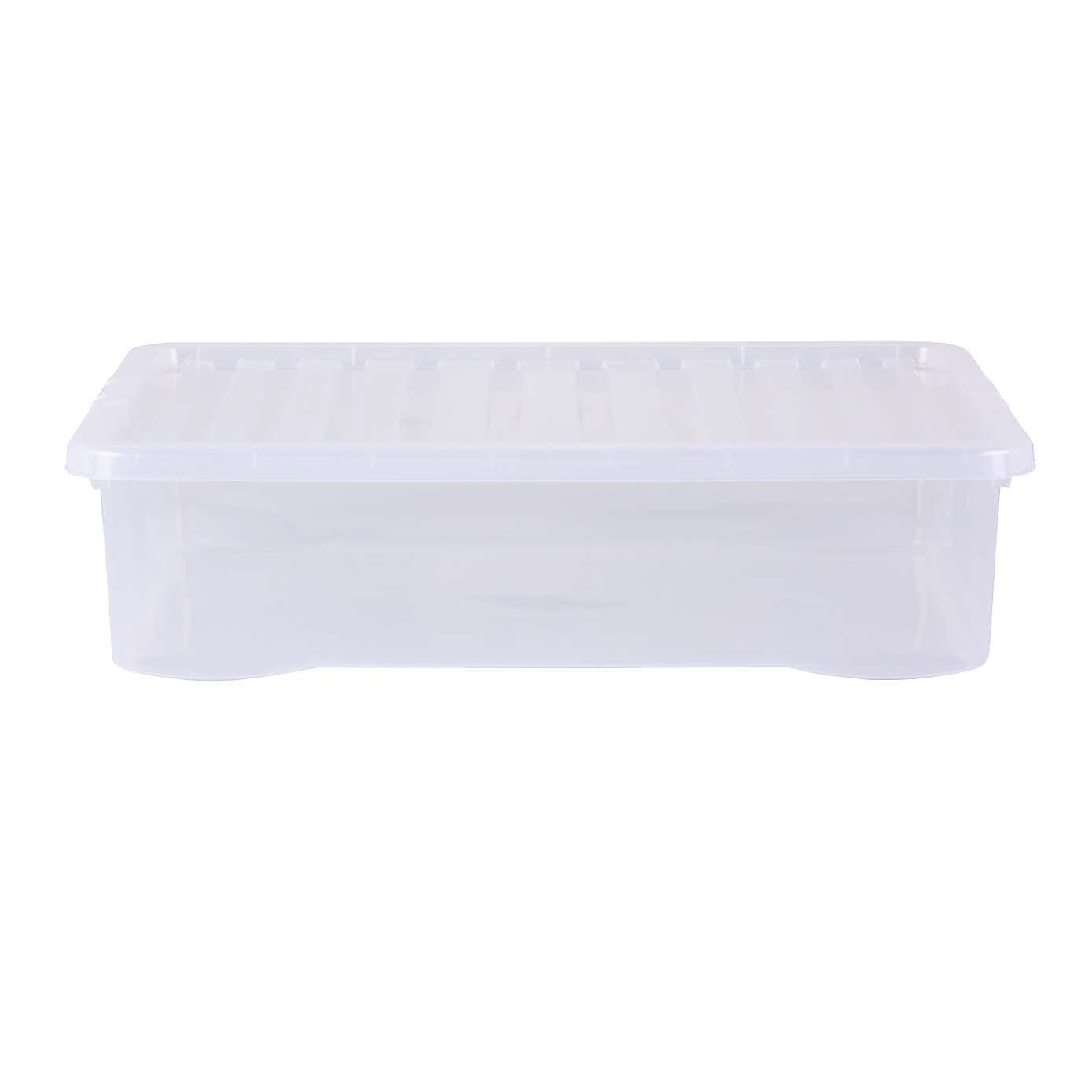 Wham Crystal Set of 4 Clear Boxes & Lids, 46L