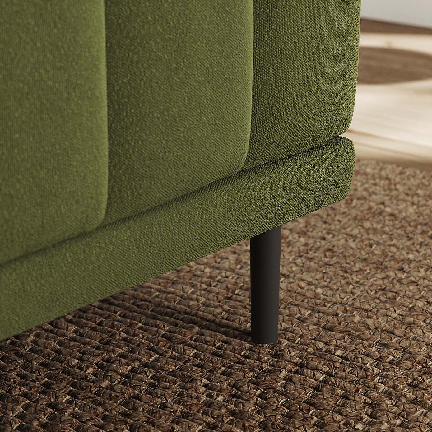 Amali Long Dining Bench, Boucle