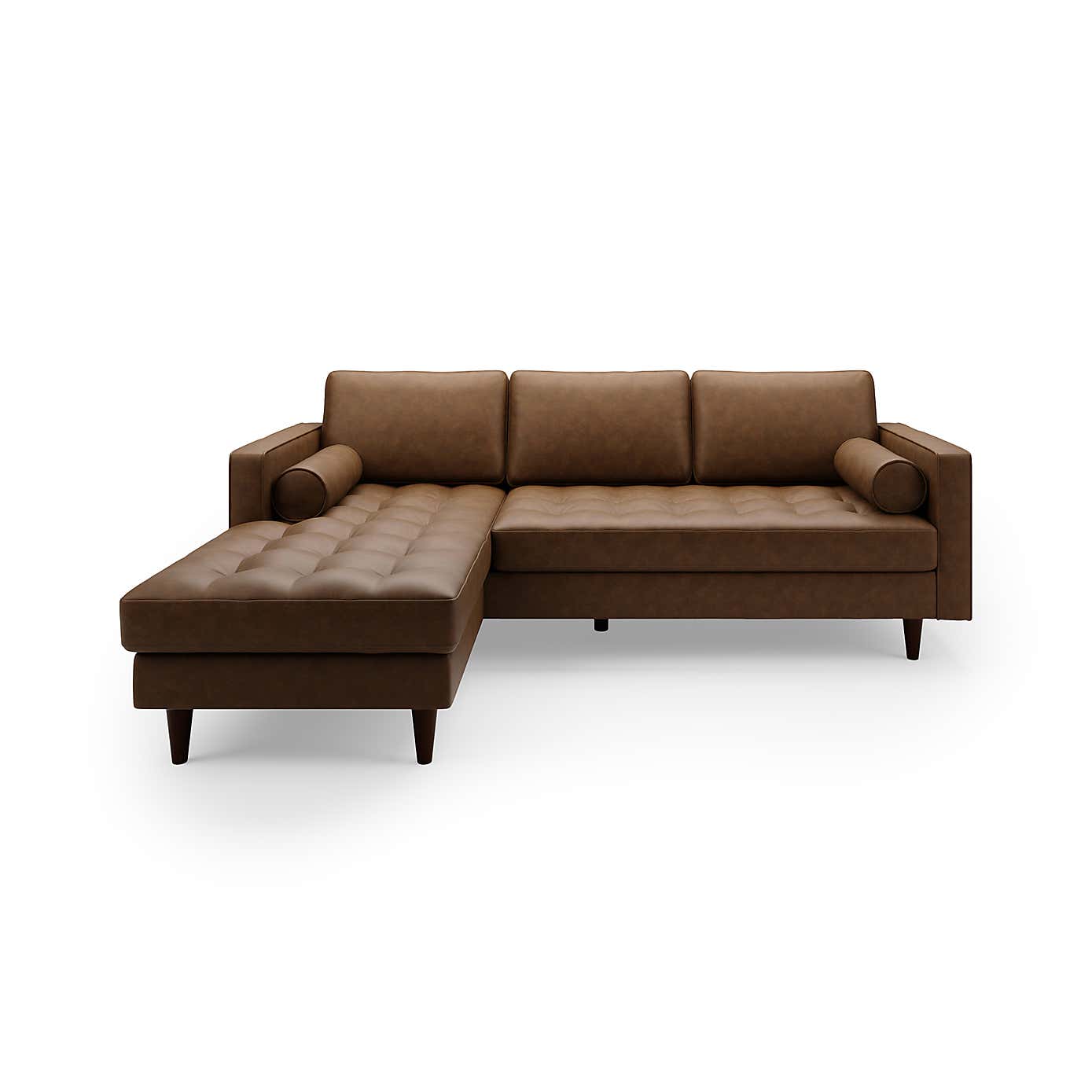 Zoe Faux Leather Right Hand Corner Sofa