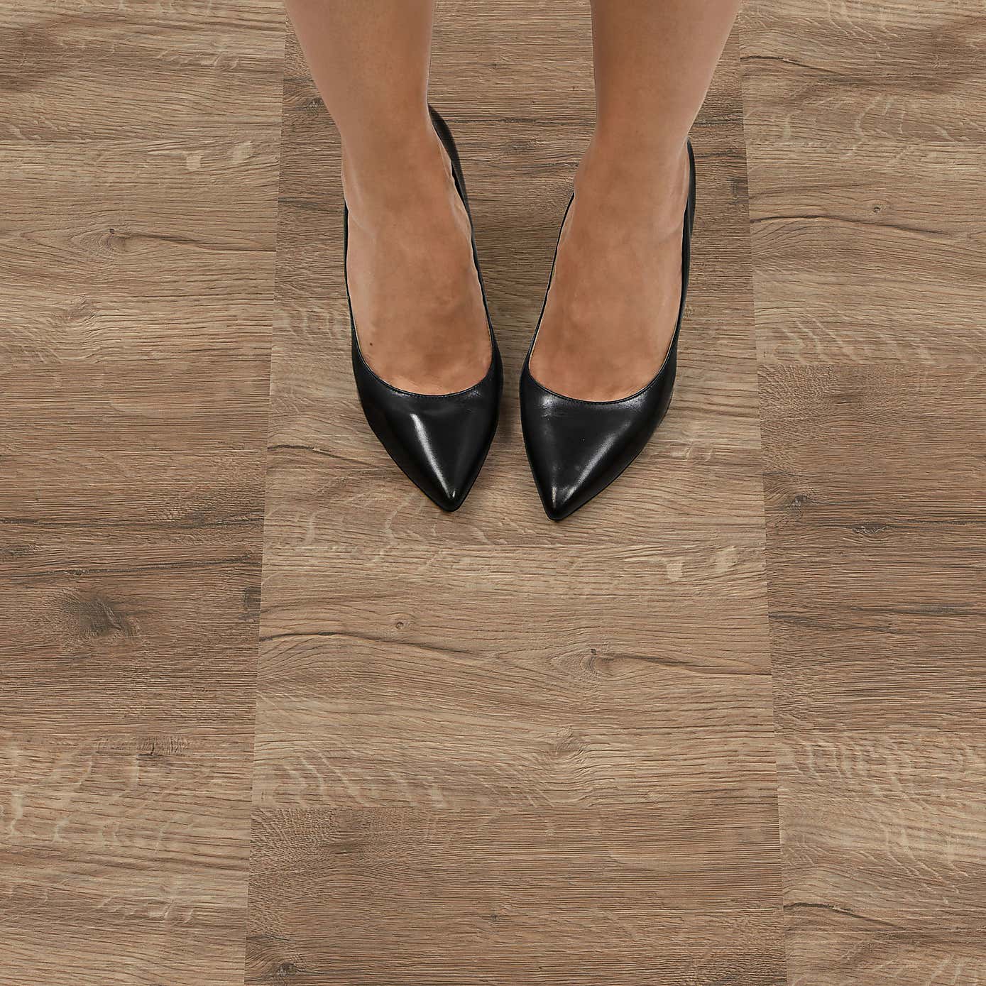 Pickling Brown Self Adhesive Floor Tiles