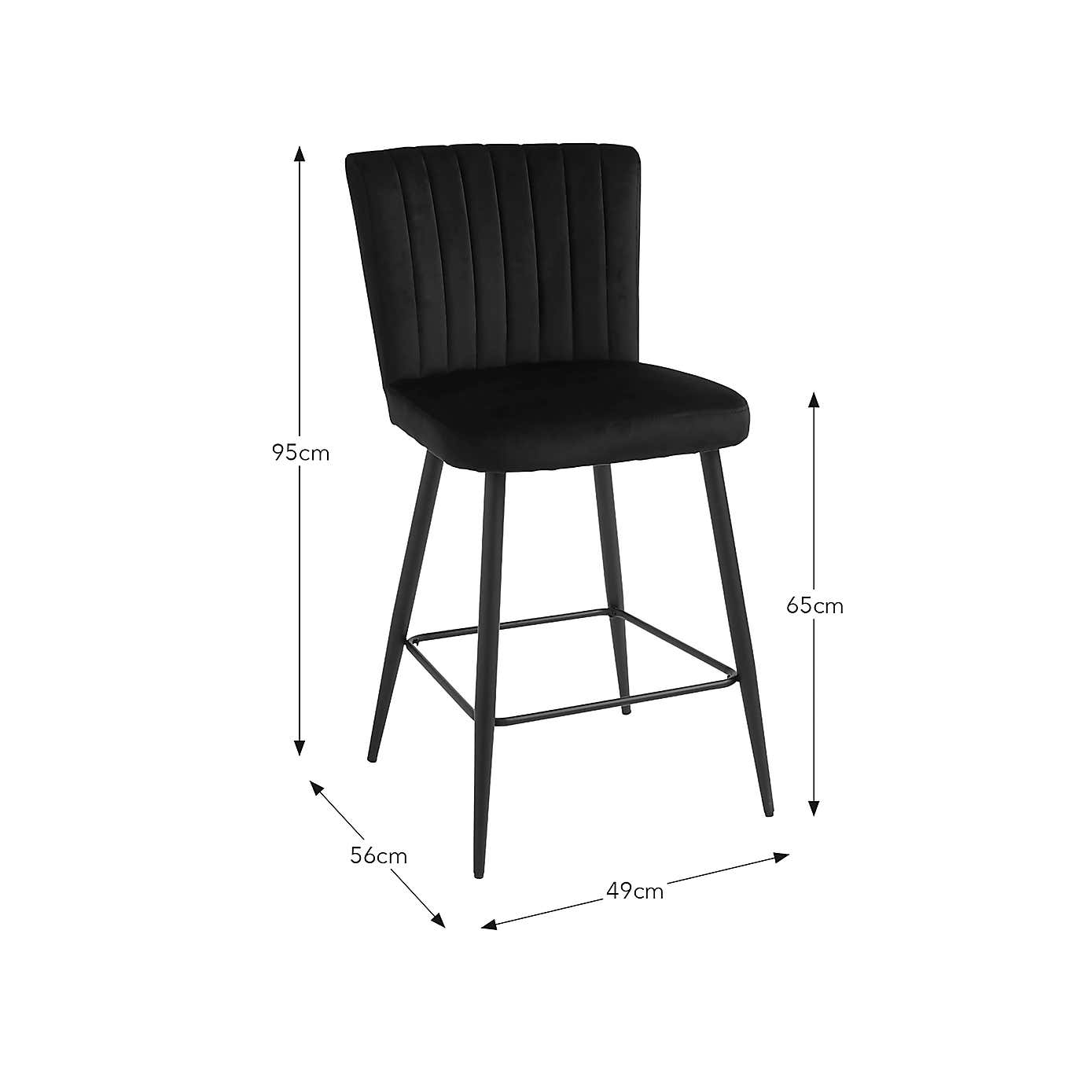 Taylor Velvet Bar Stool