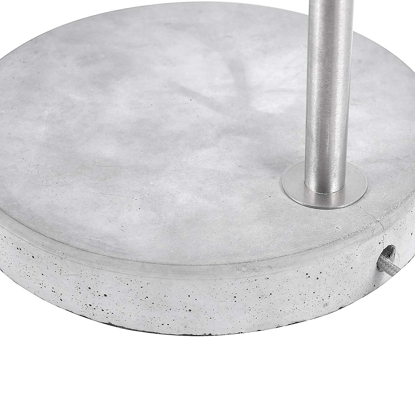 Chaplin Concrete & Brushed Chrome Table Lamp