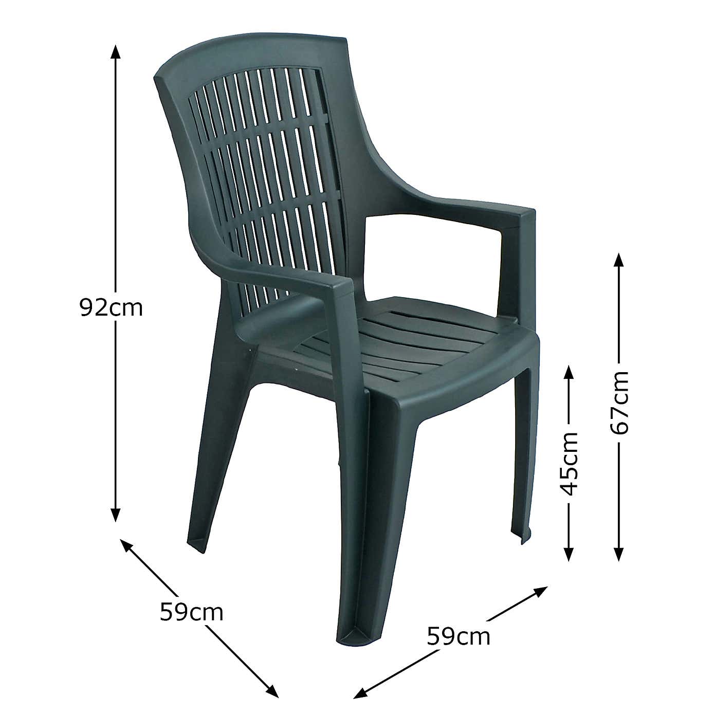 Tivoli Green Table with 2 Parma Chairs