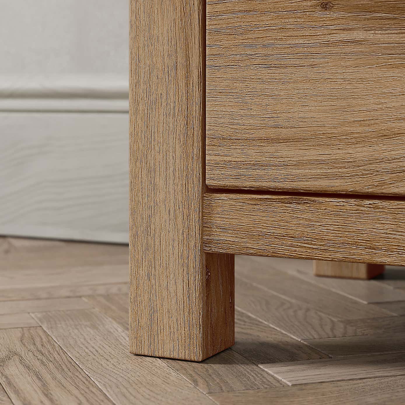 Olney 2 Drawer Bedside Stone