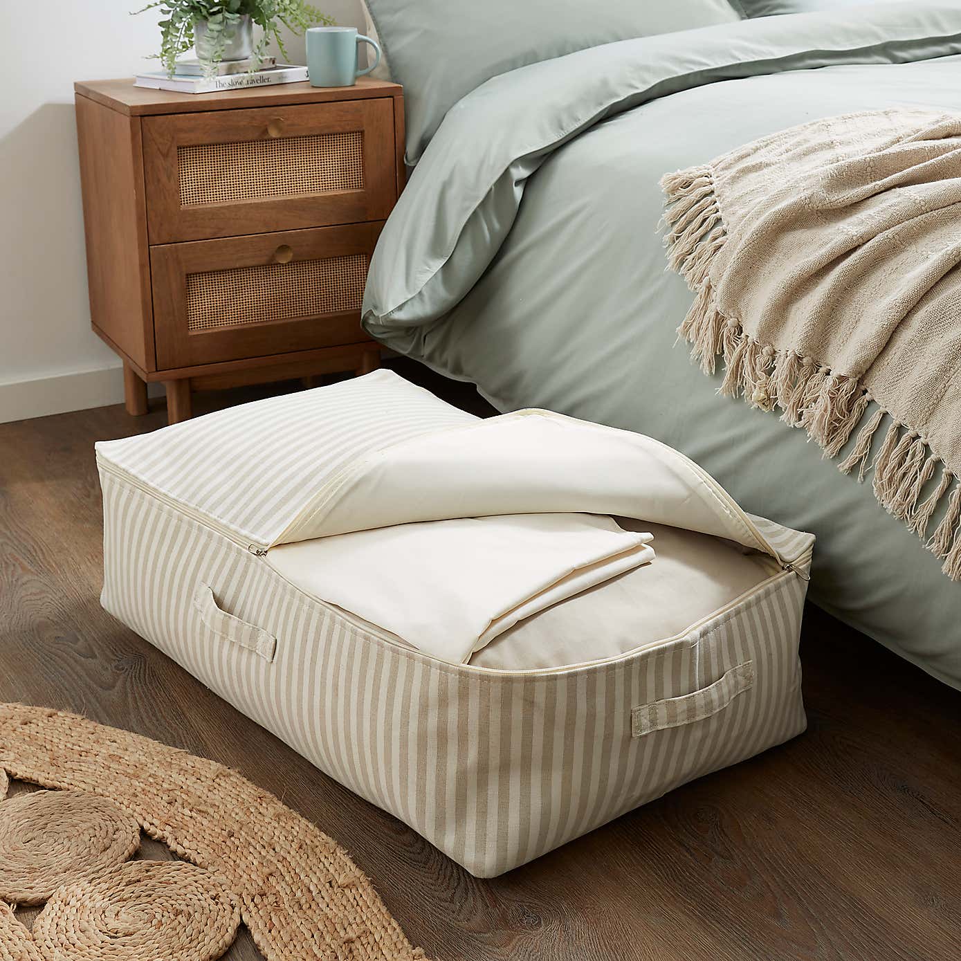 Stripe Underbed Storage Bag