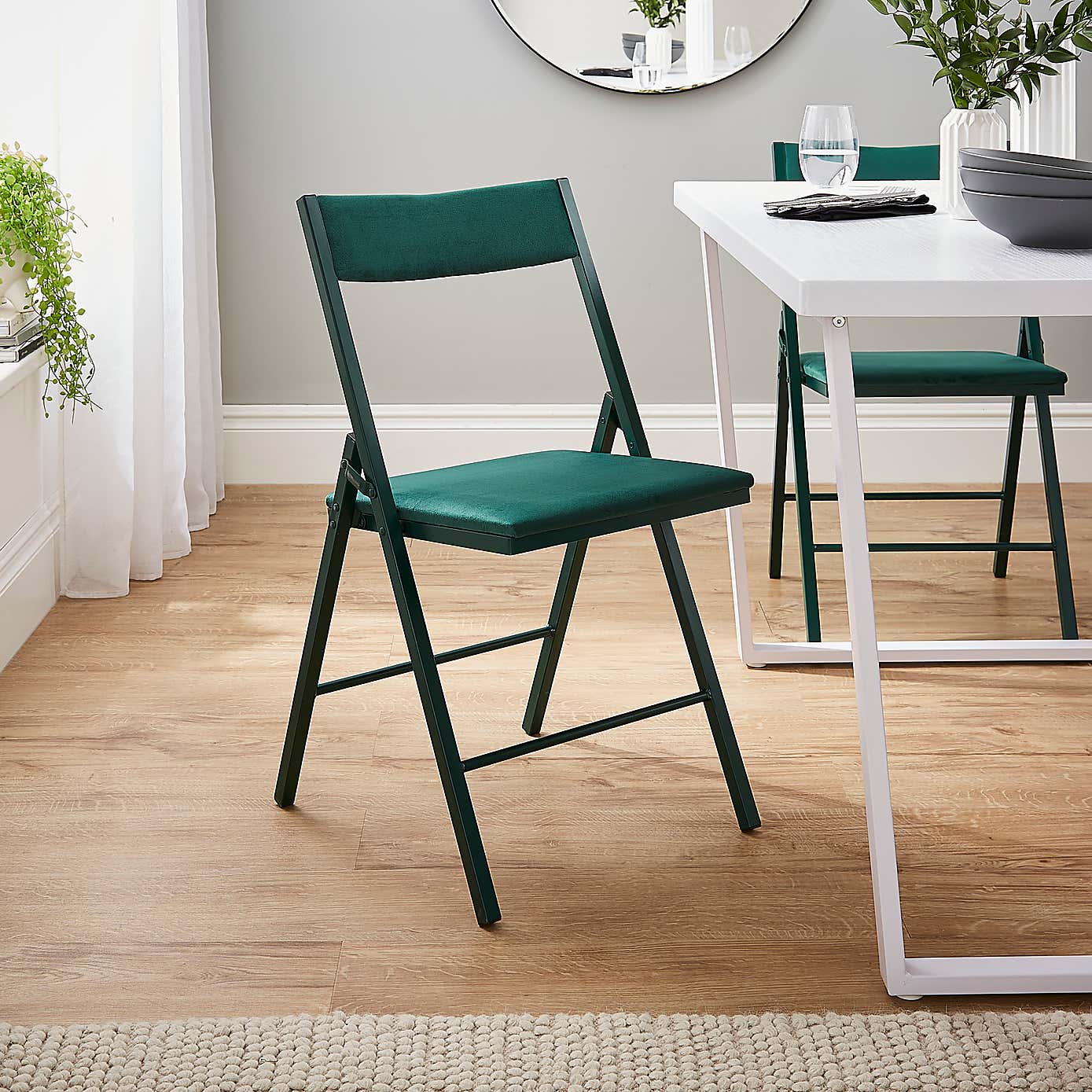 Emily Velvet Folding Chair