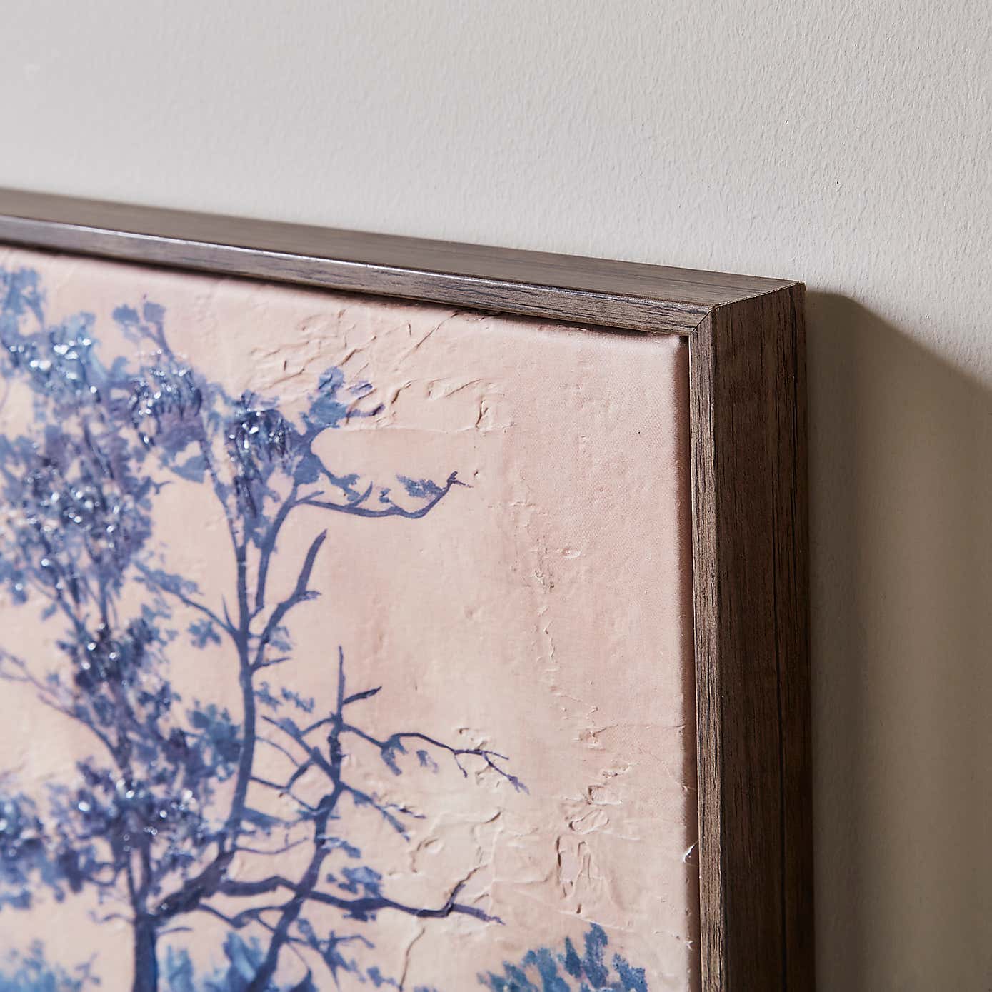 Textured Forest Landscape Hand Finished Framed Canvas