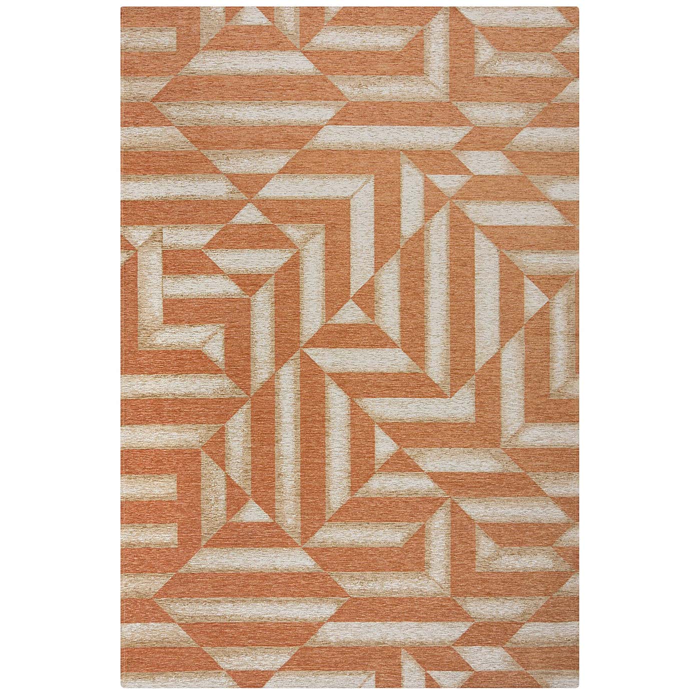 Shoreditch Stripe Chenille Abstract Rug