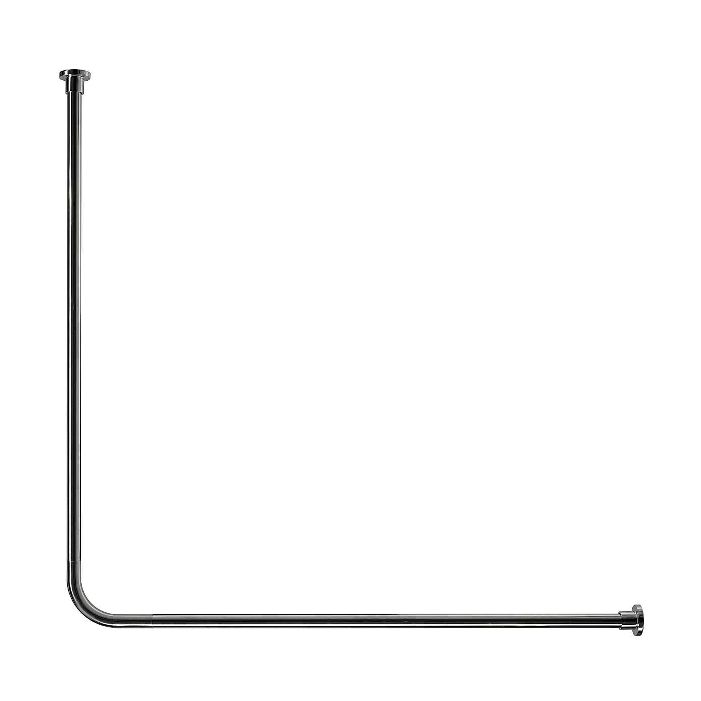 Chrome Superline 25mm Shower Rail Kit