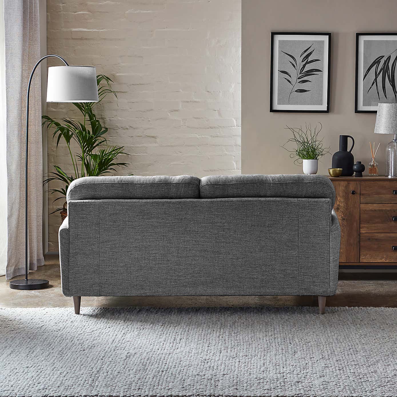 Sven Tonal Weave 3 Seater Sofa
