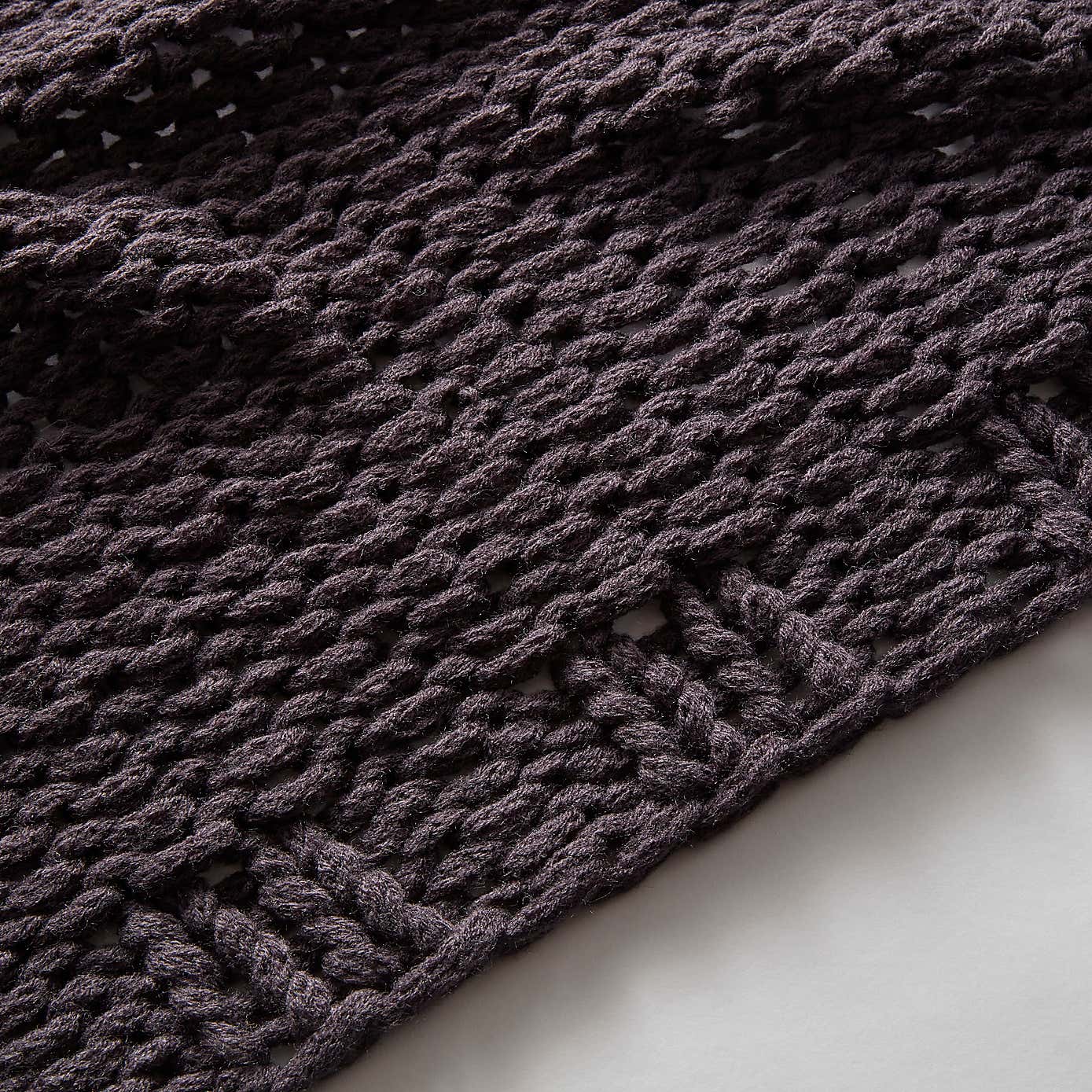 Chunky Knit Recycled Throw 130cm x 170cm