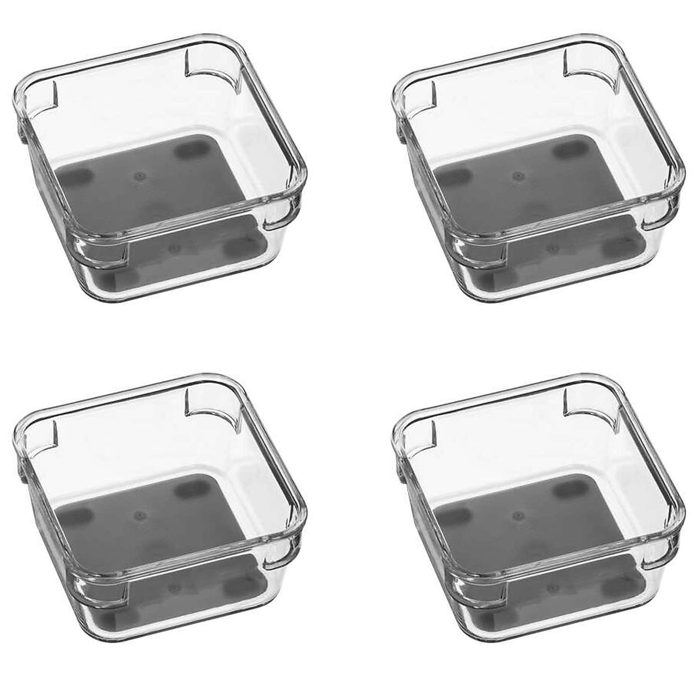 Set of 4 Small Square Drawer Organisers