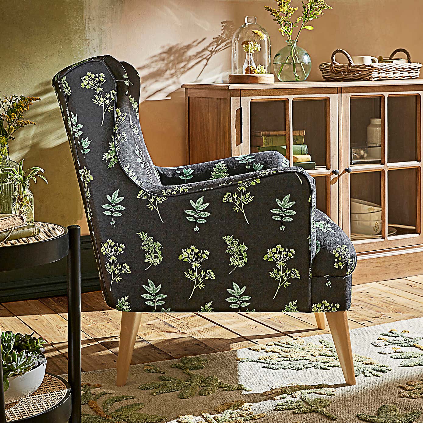 Marlow Marsh Botanical Print Armchair