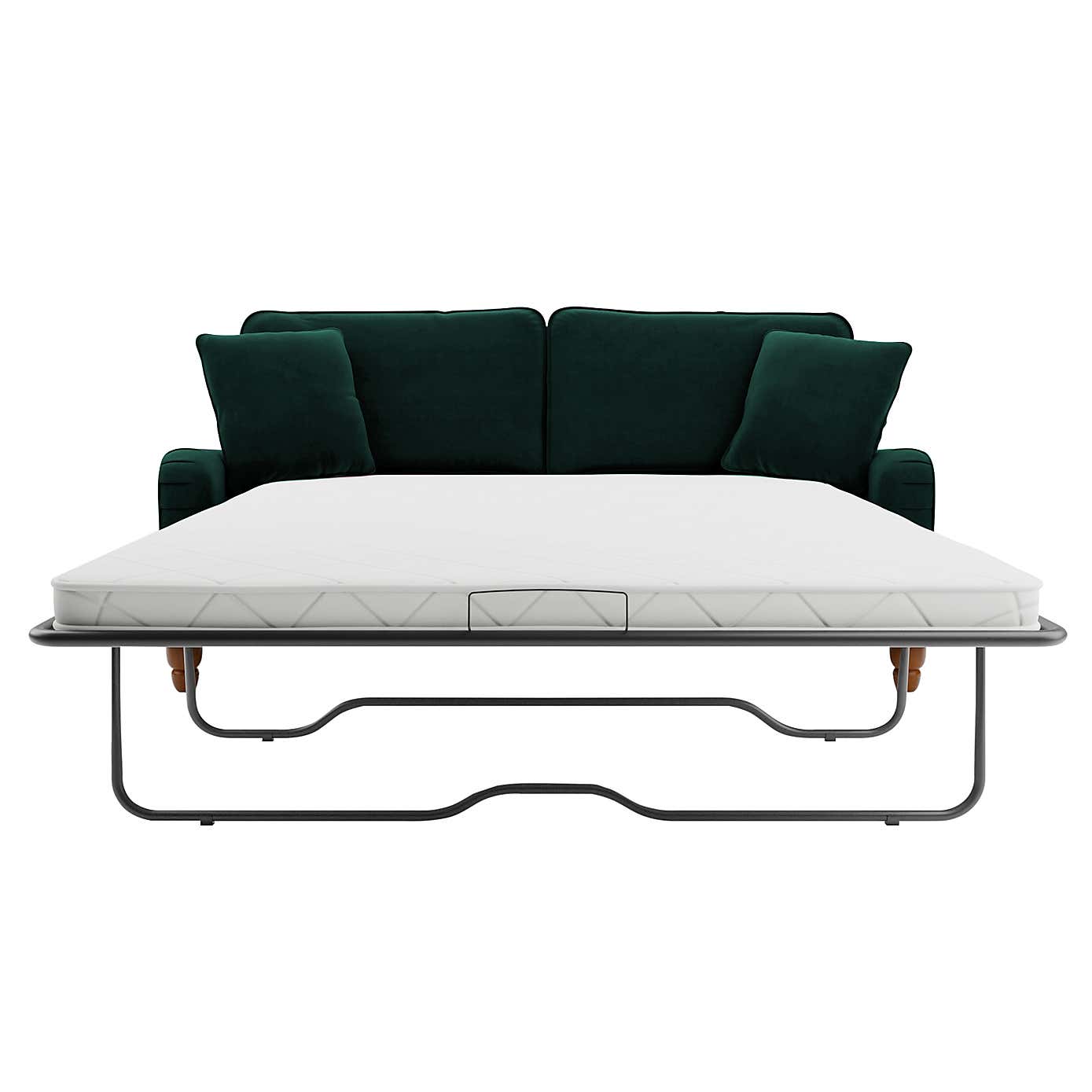 Beatrice Matte Velvet 3 Seater Double Sofa Bed