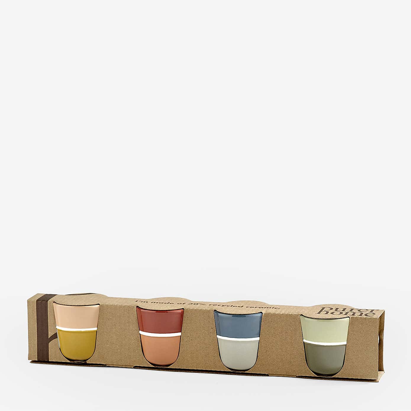 PurerHome Set of 4 Fine China Espresso Mugs