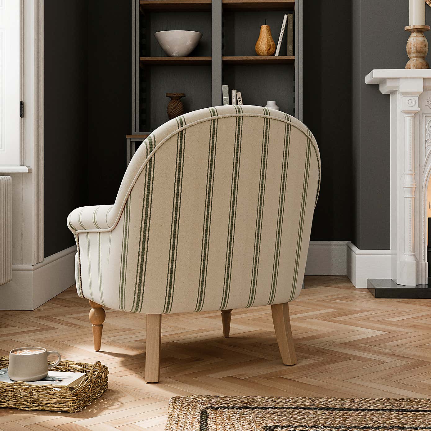 Petit Armchair, Folkstone Stripe