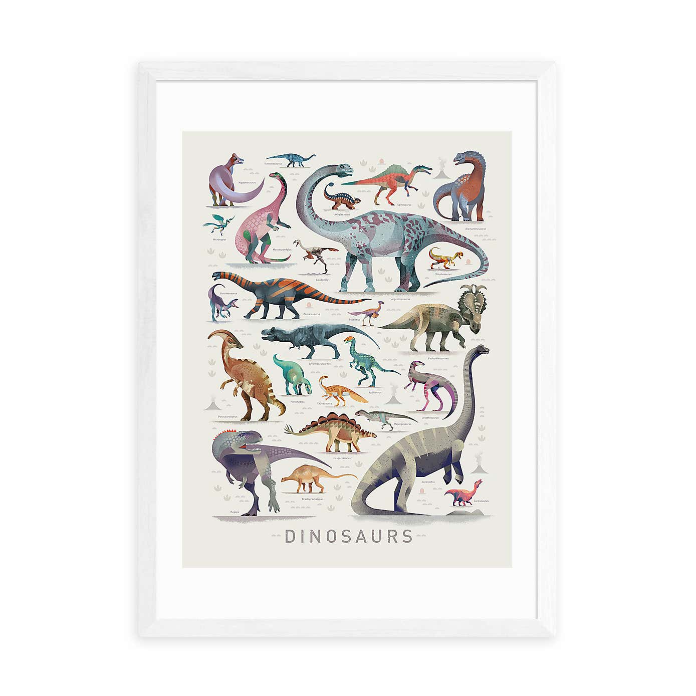 East End Prints Dinosaurs Print