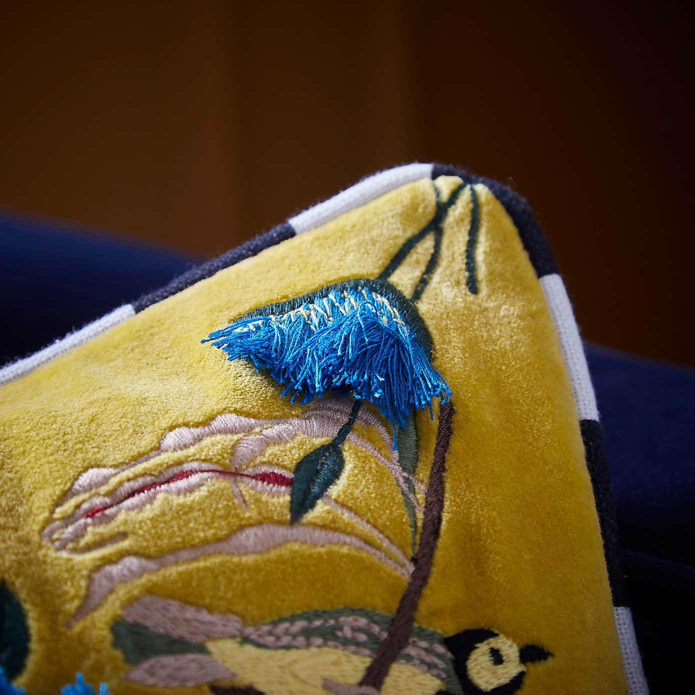 Majestic Yellow Cushion Cover