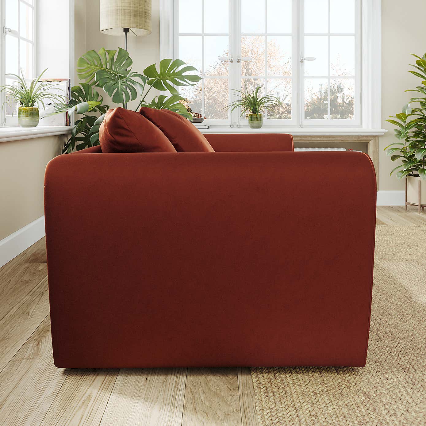 Blake Curved Arm Opulent Velvet 2 Seater Sofa