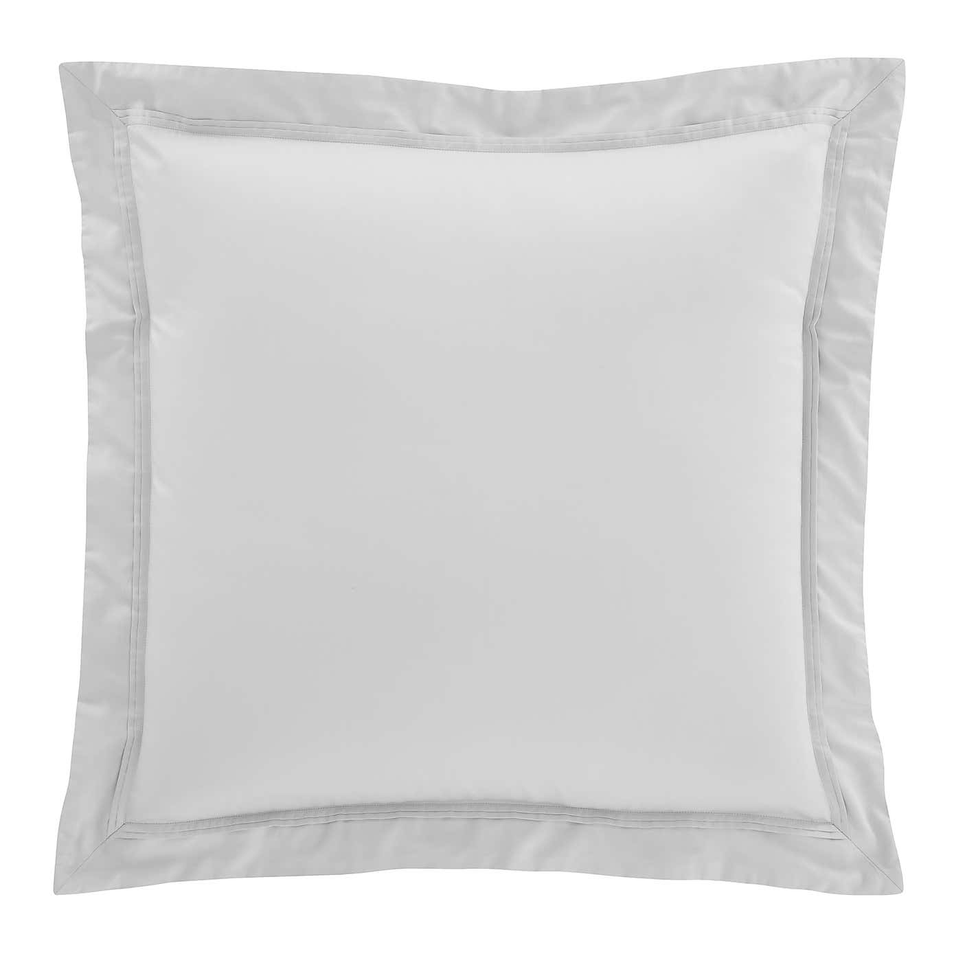 Dorma 500 Thread Count 100% Cotton Satin Plain Continental Square Pillowcase