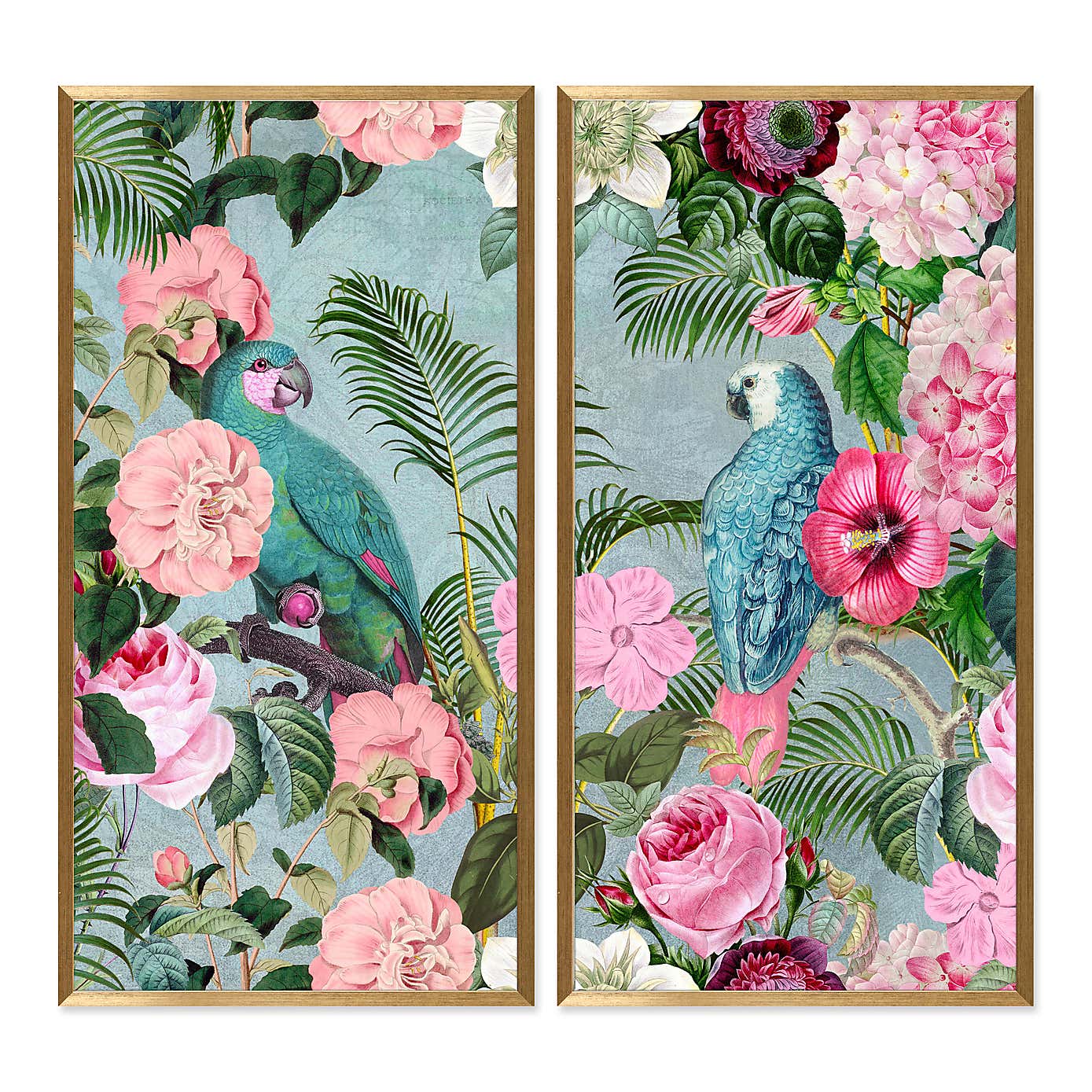 Jungle Rendezvous by andrea Haase Set of 2 Framed Prints