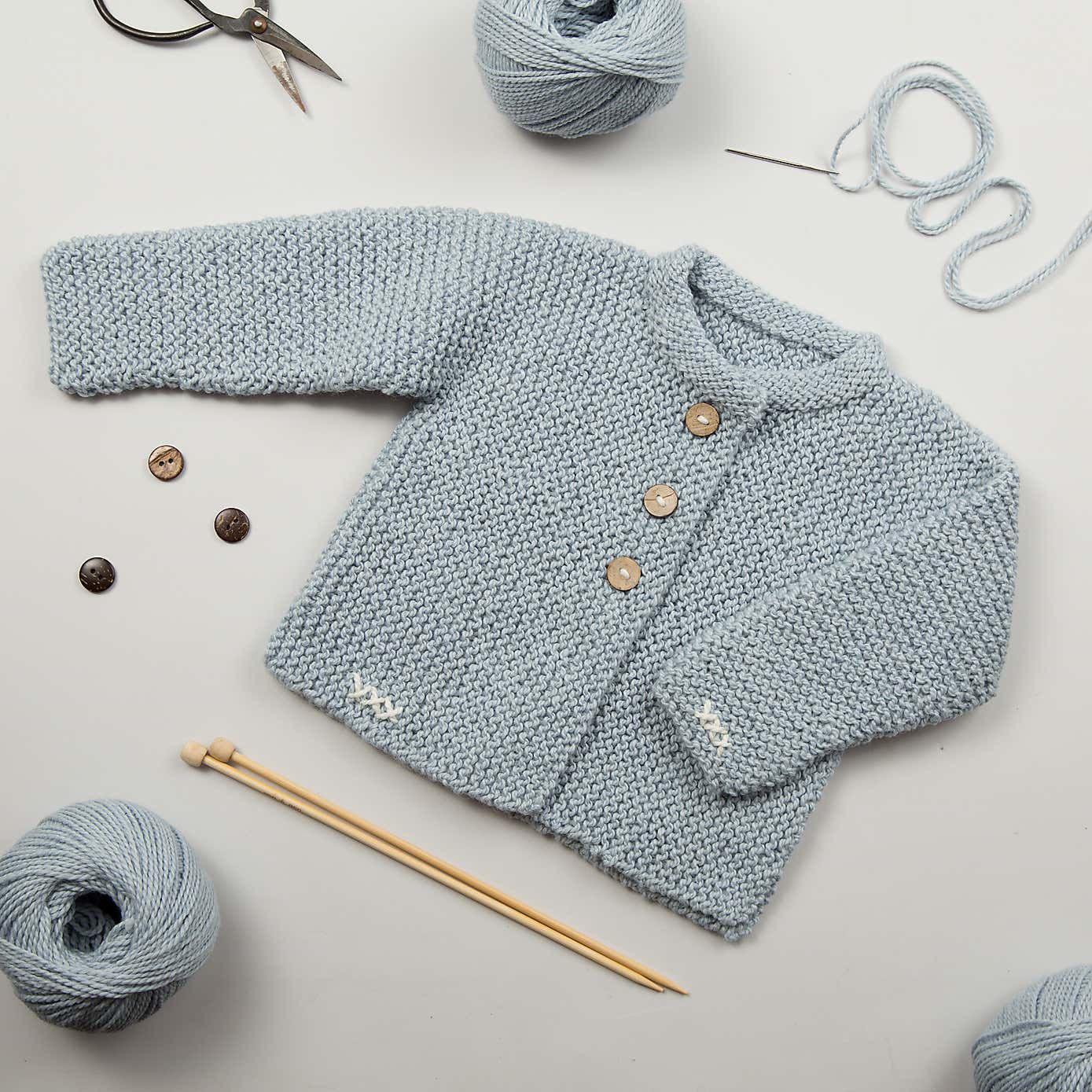Lilly Baby Cardigan Knitting Kit