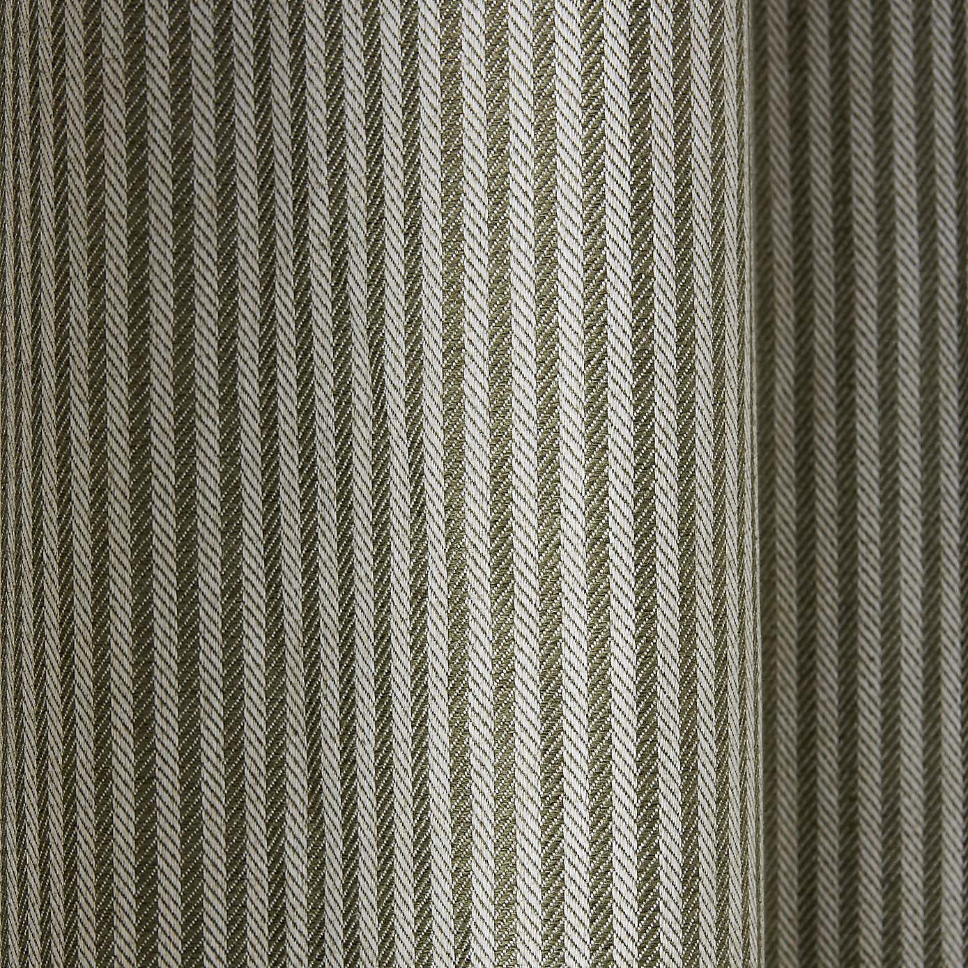 Churchgate Herringbone Stripe Eyelet Curtains