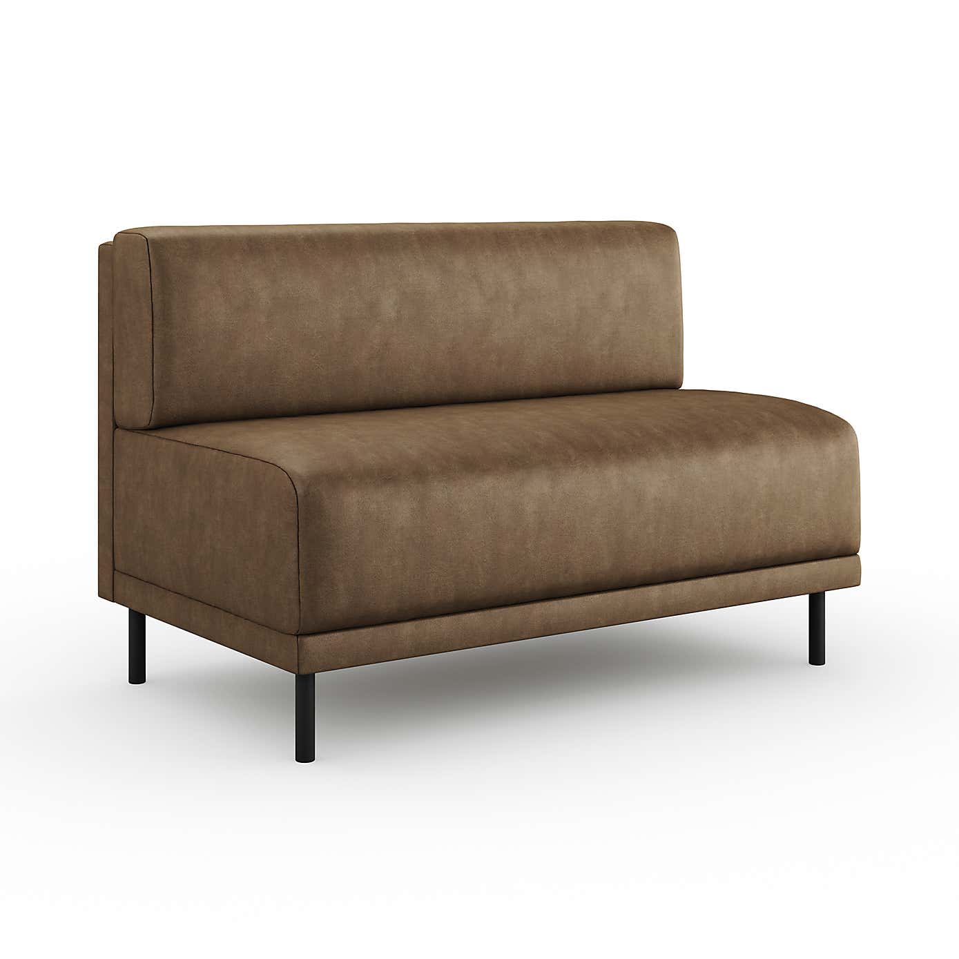 Mae Long Dining Bench, Faux Leather