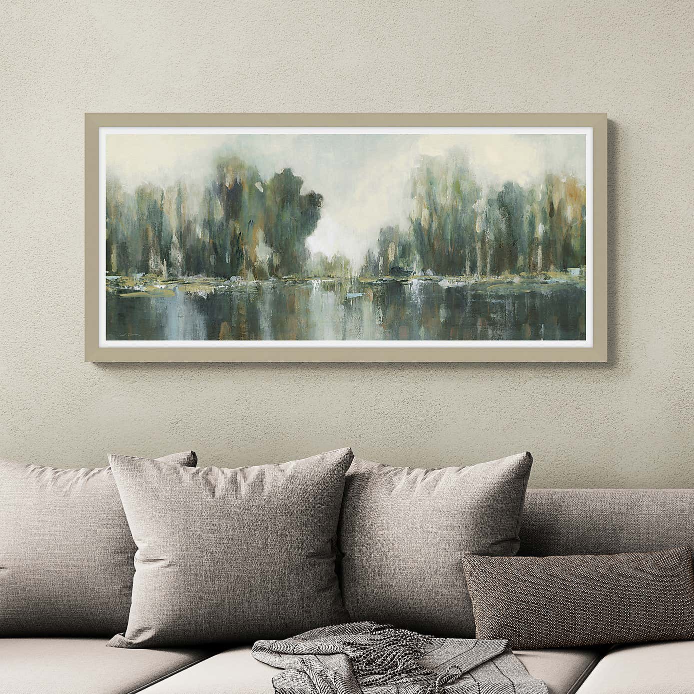 Verdant Treeline Framed Print