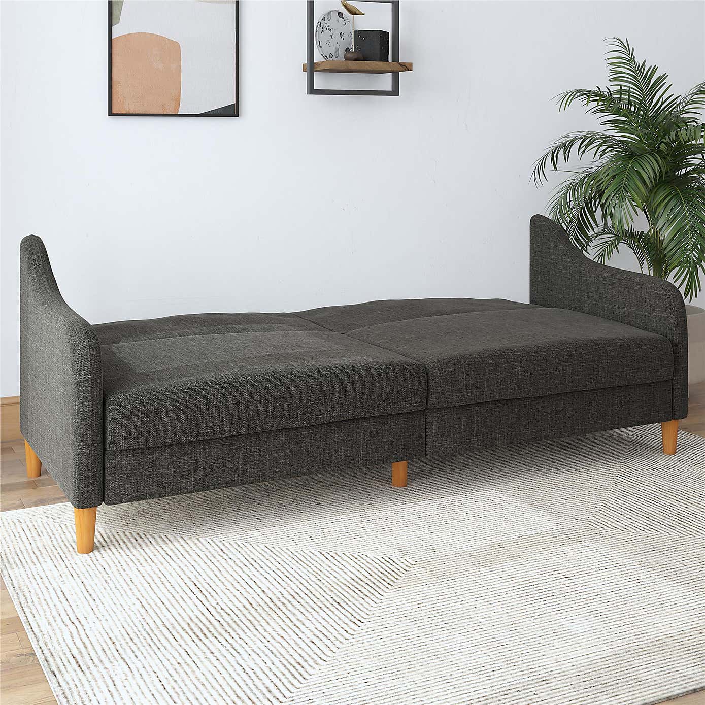 Jasper Linen Sprung Double Sofa Bed