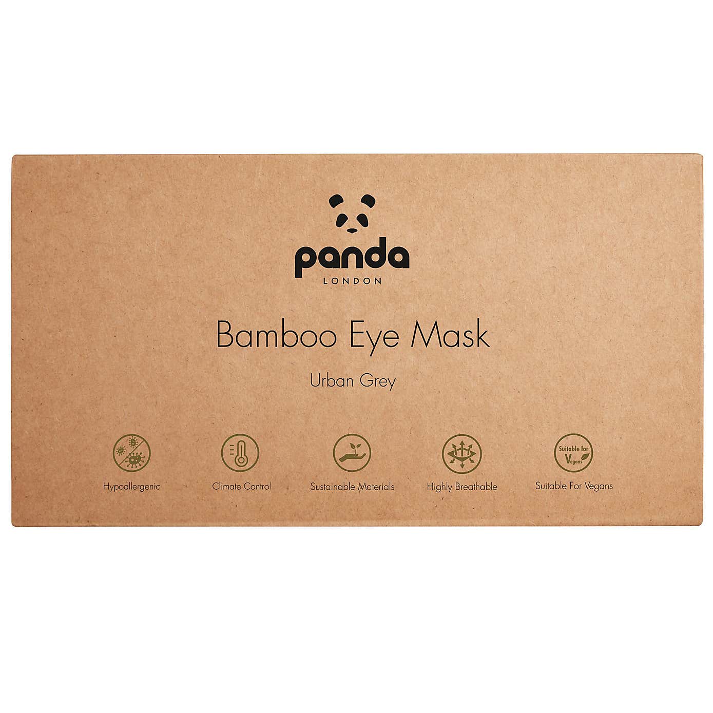 Panda Bamboo Urban Grey Eye Mask