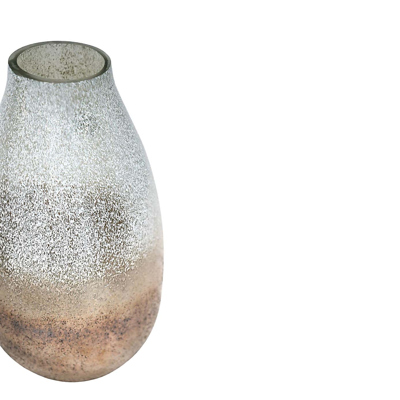 Verre Snowdrop Frosted Glass Vase