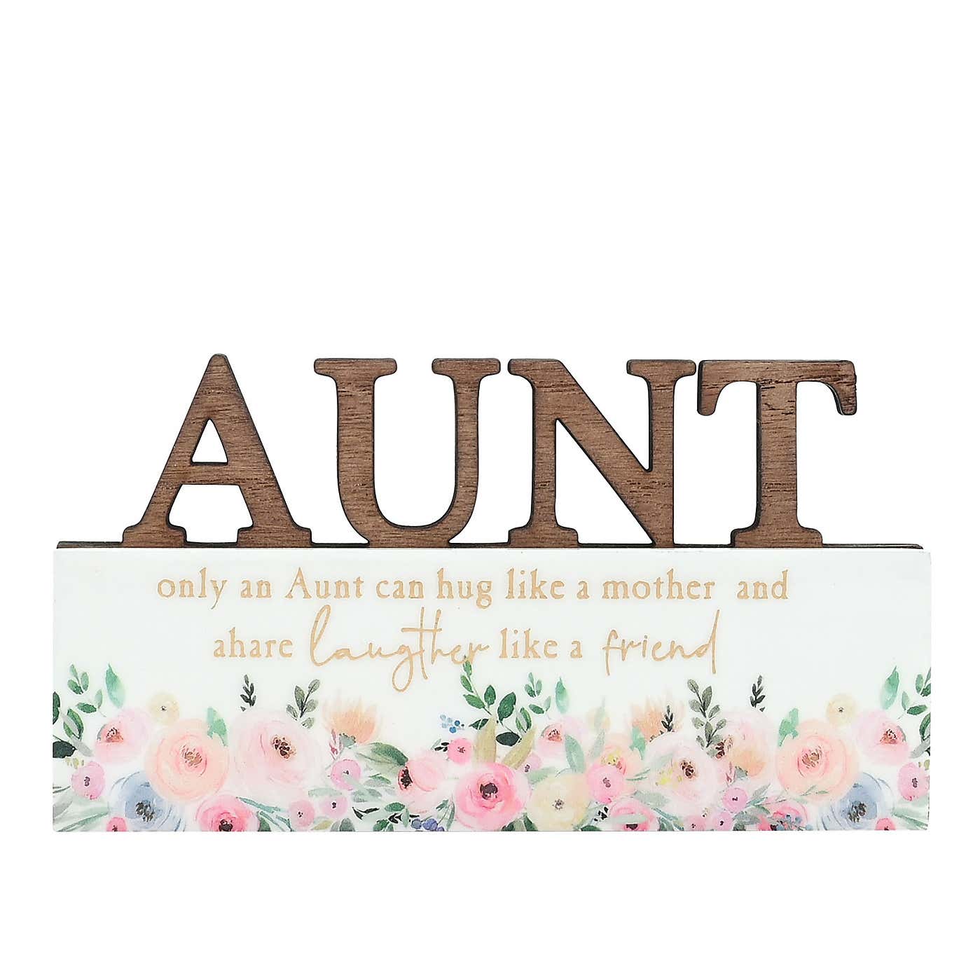 The Cottage Garden Aunt Word Plaque