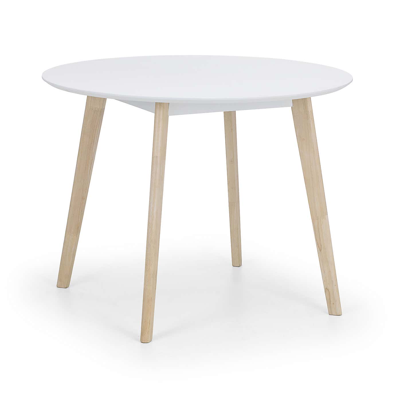 Casa Round Dining Table White