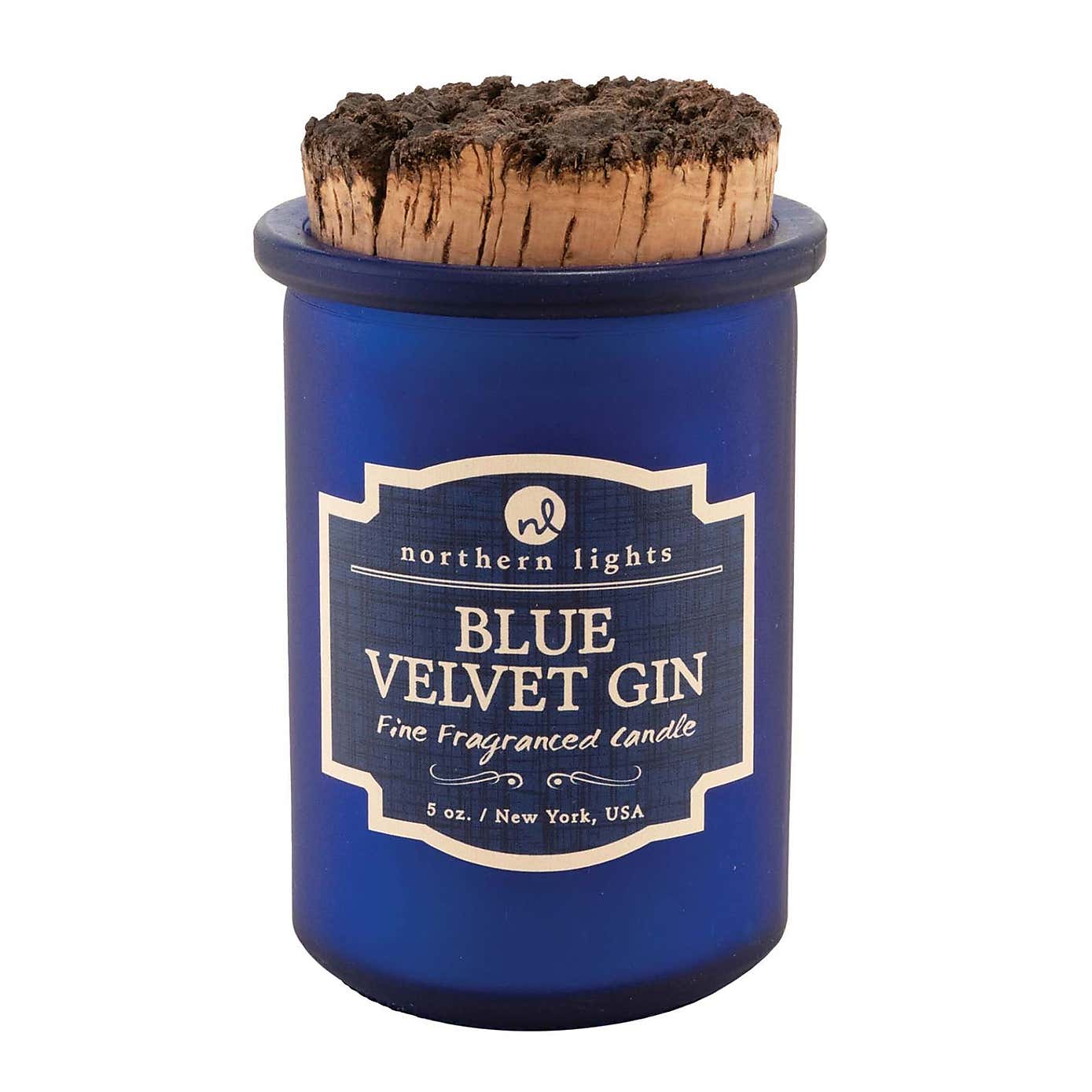 Northern Lights Spirit Blue Velvet Gin Jar Candle