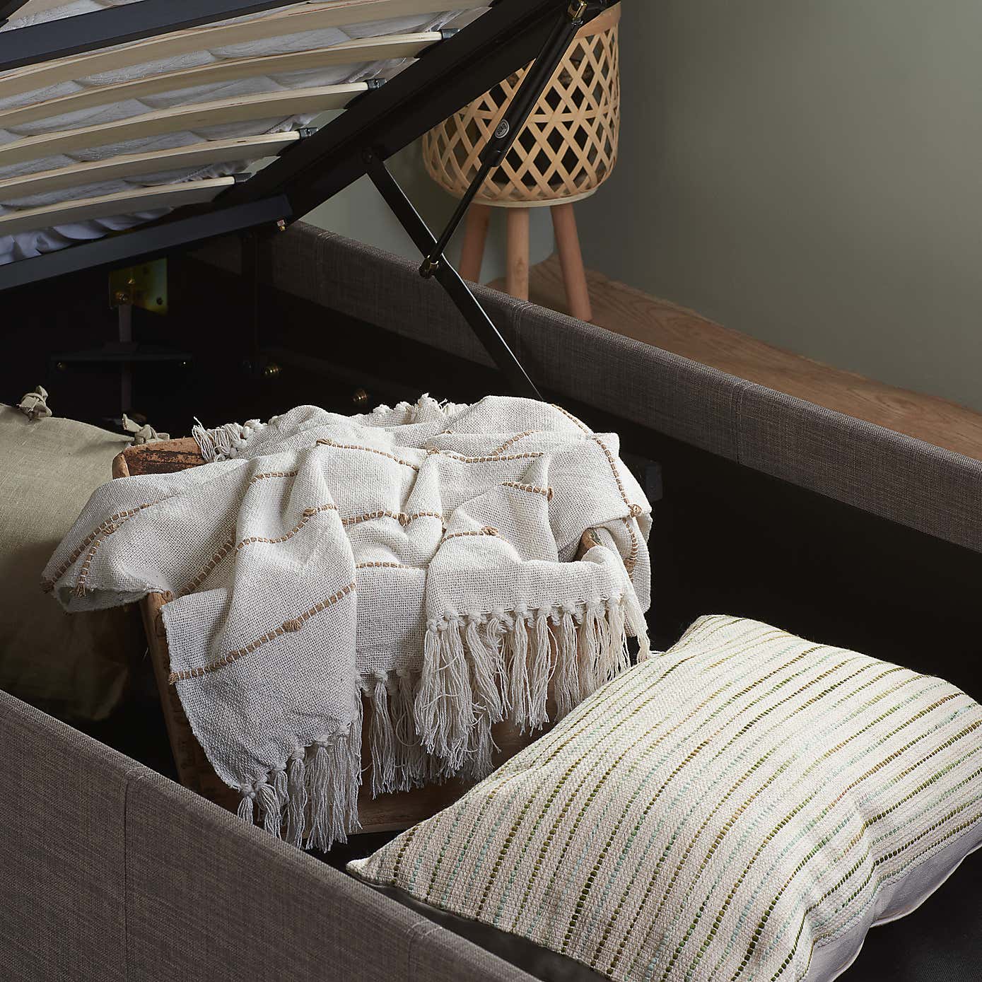 Berlin Upholstered Ottoman Bed Frame